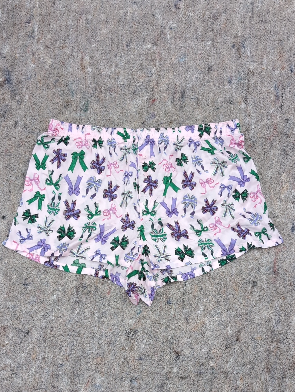 Pink Bow Print Sleep Shorts